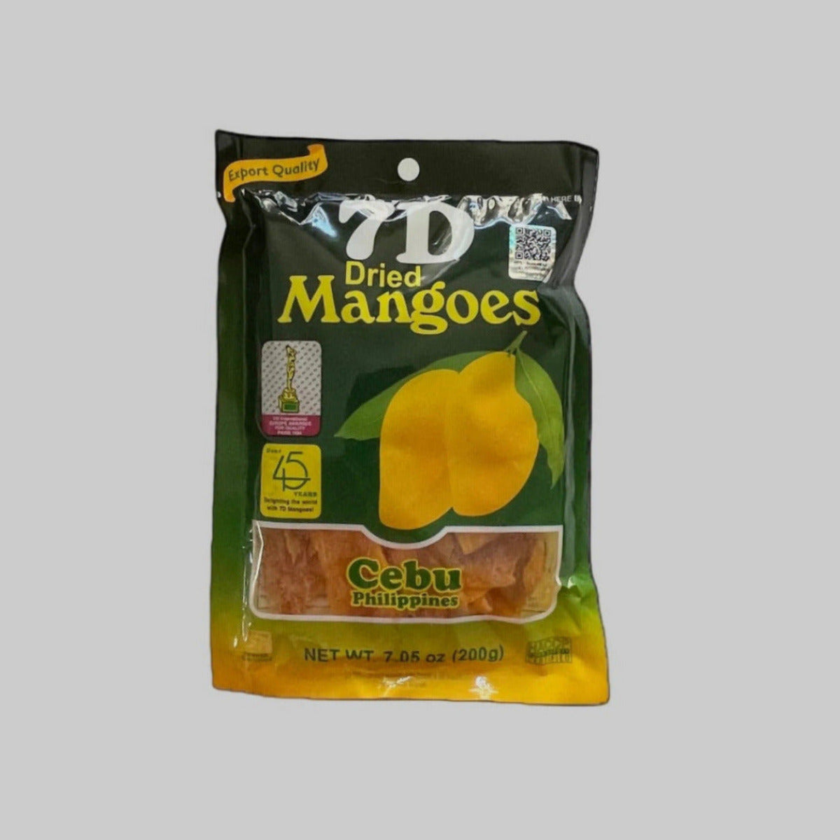 Pouch packaging, 7D Dried Mangoes, 200g