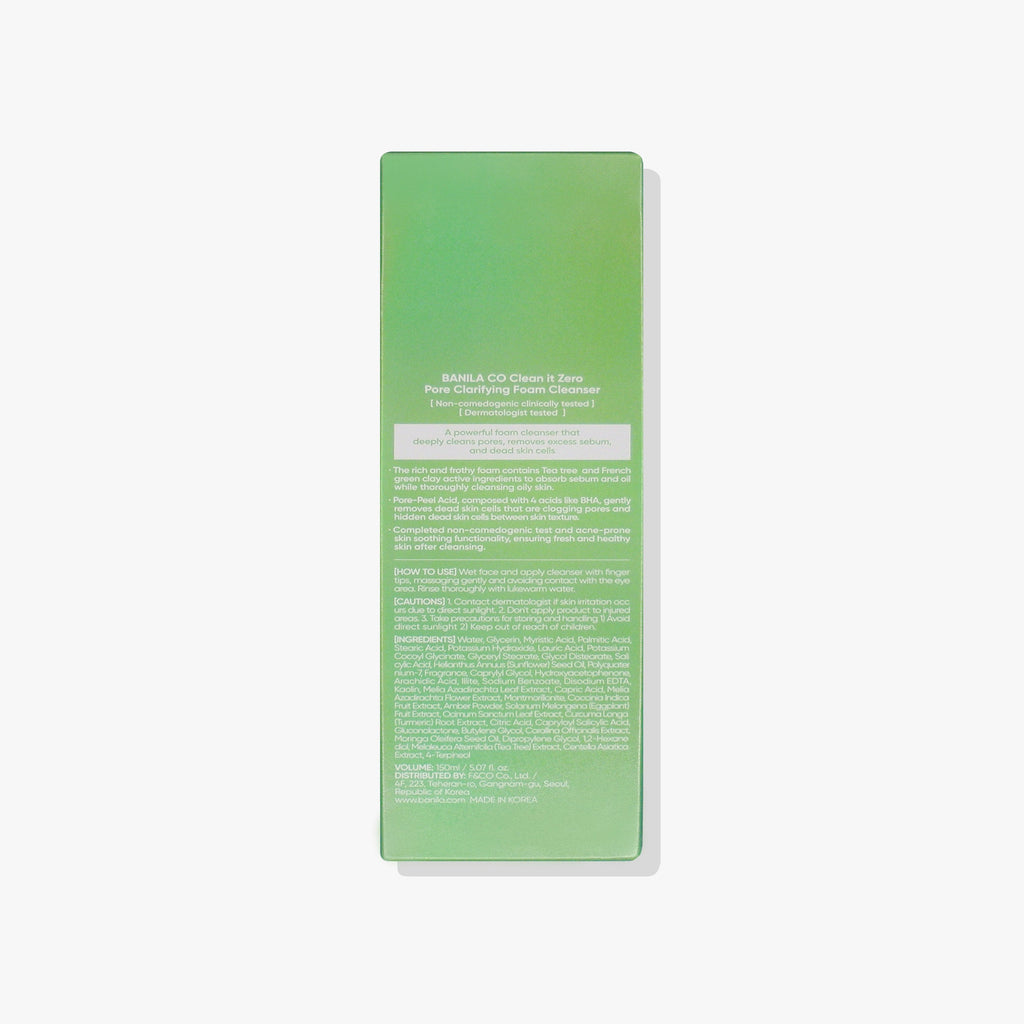 Banila Co Clean it Zero Pore Clarifying Foam Cleanser Tea Tree-EX