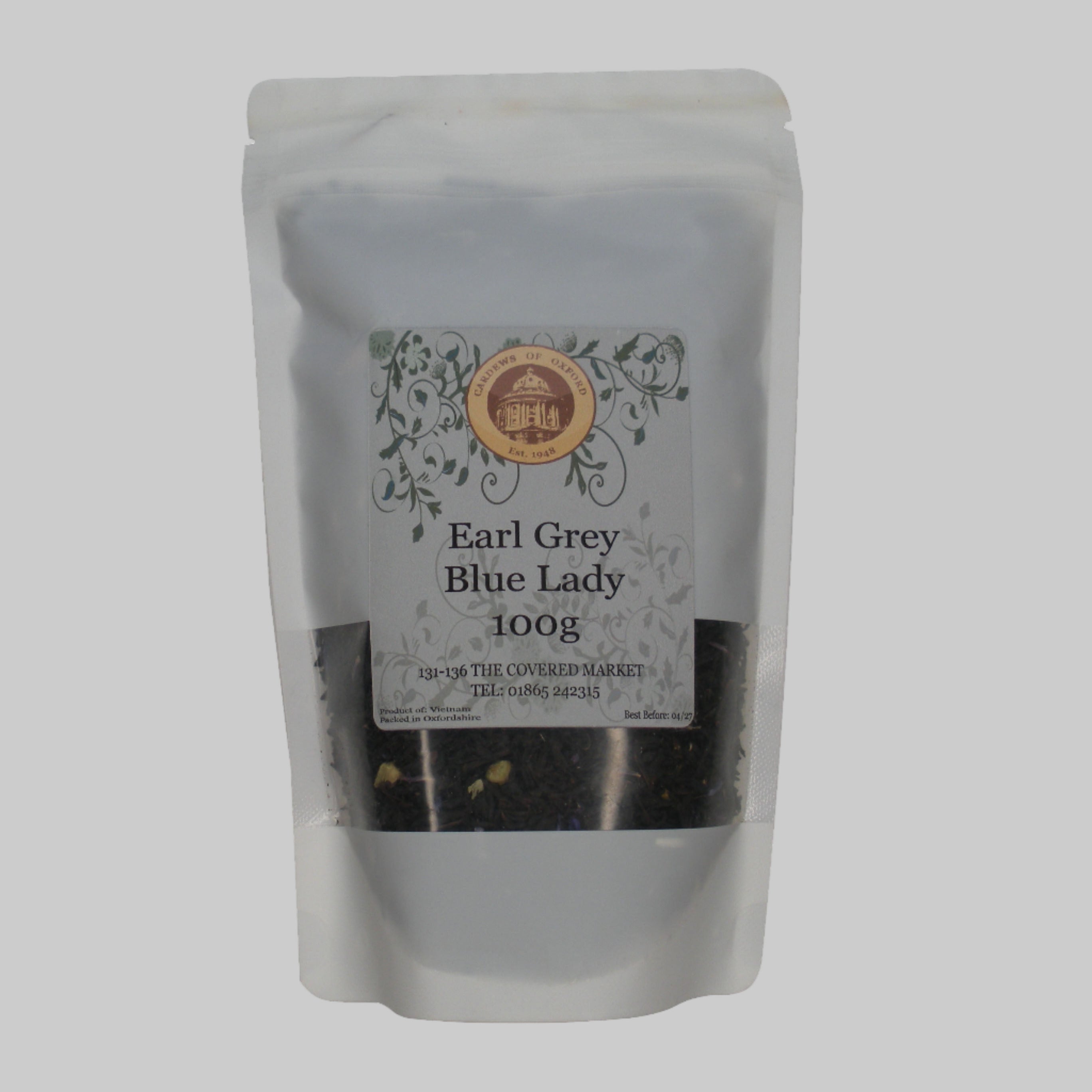 Earl Grey Blue Lady Tea, 100g