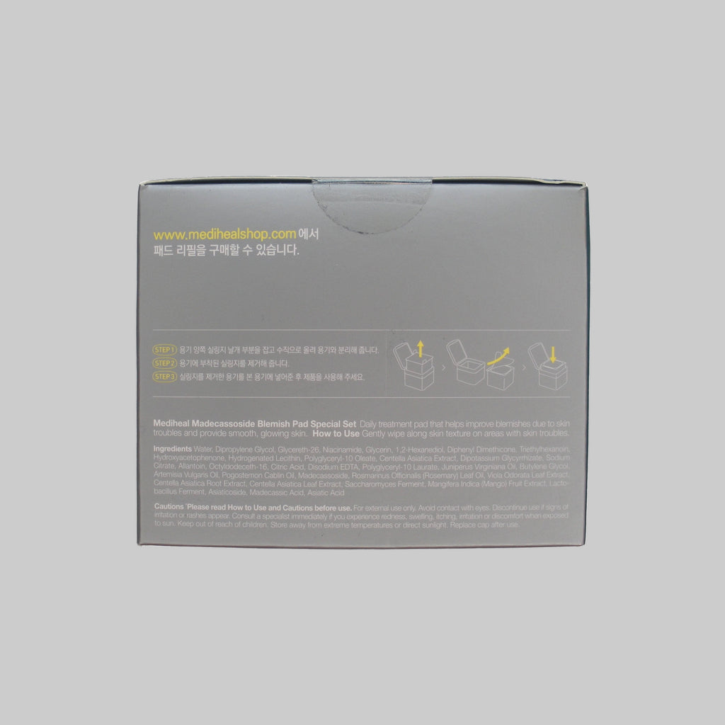 Mediheal Madecassoside Blemish Pad, 100 pads