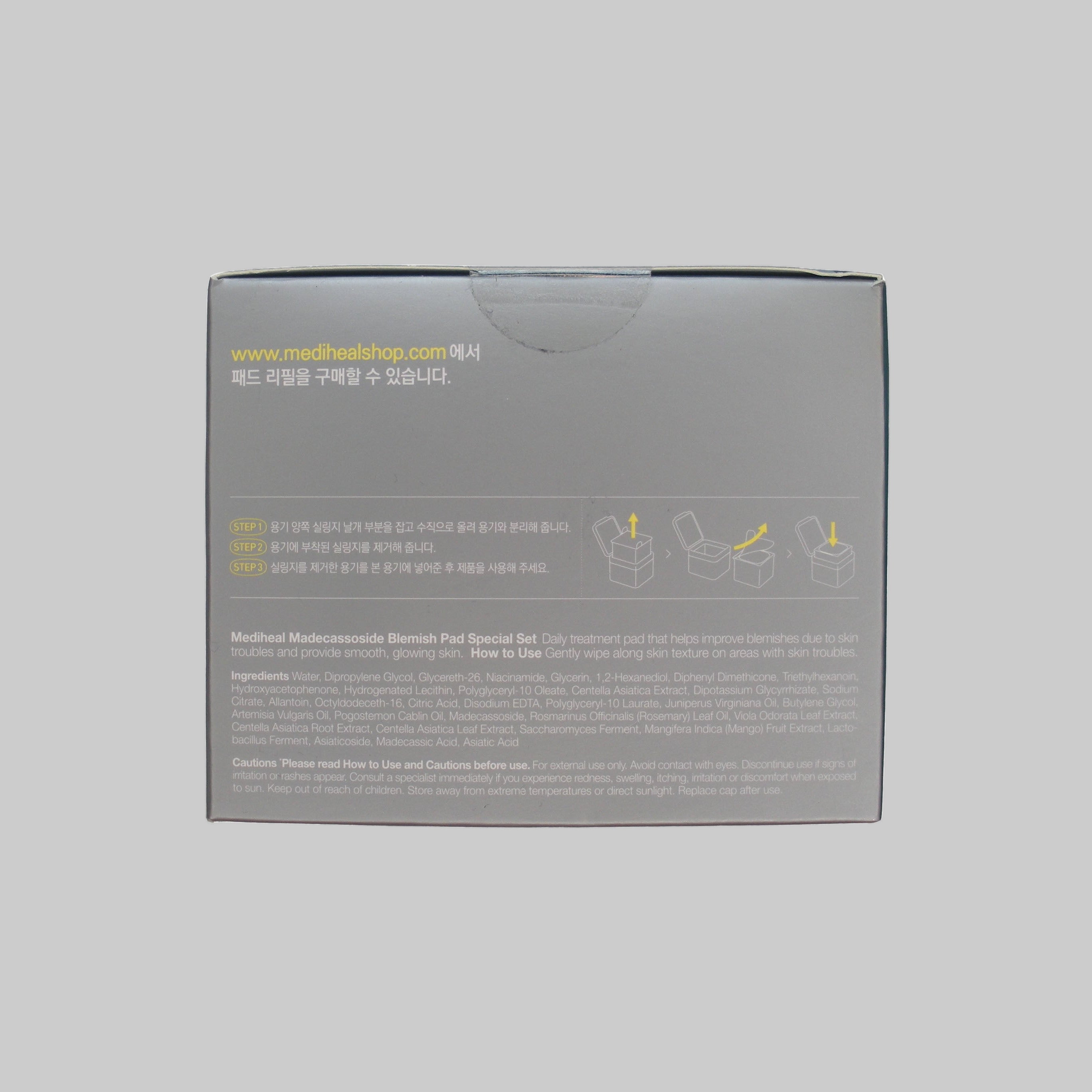 Mediheal Madecassoside Blemish Pad, 100 pads