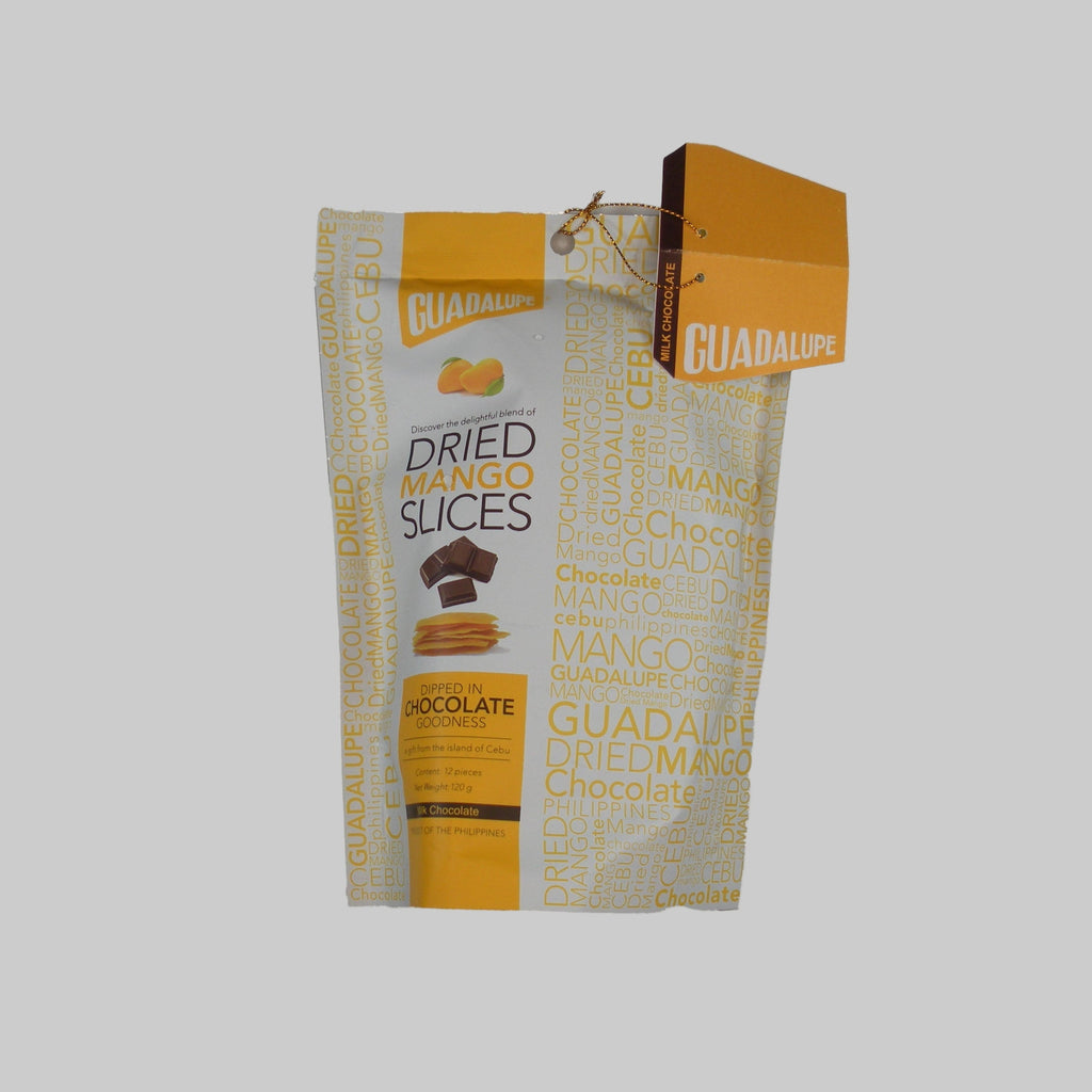 Guadalupe Dried Mango Slices Dipped in Chocolate
