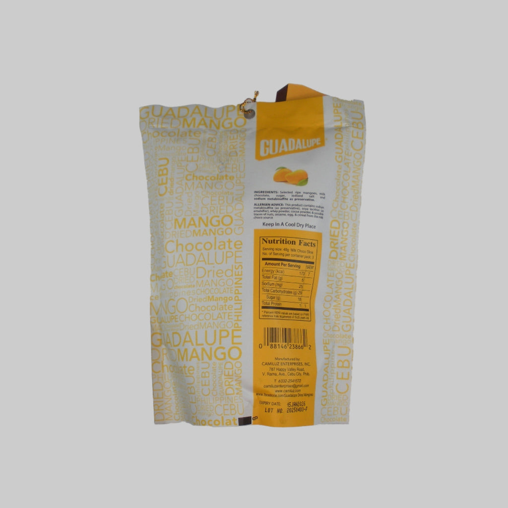 Guadalupe Dried Mango Slices Dipped in Chocolate