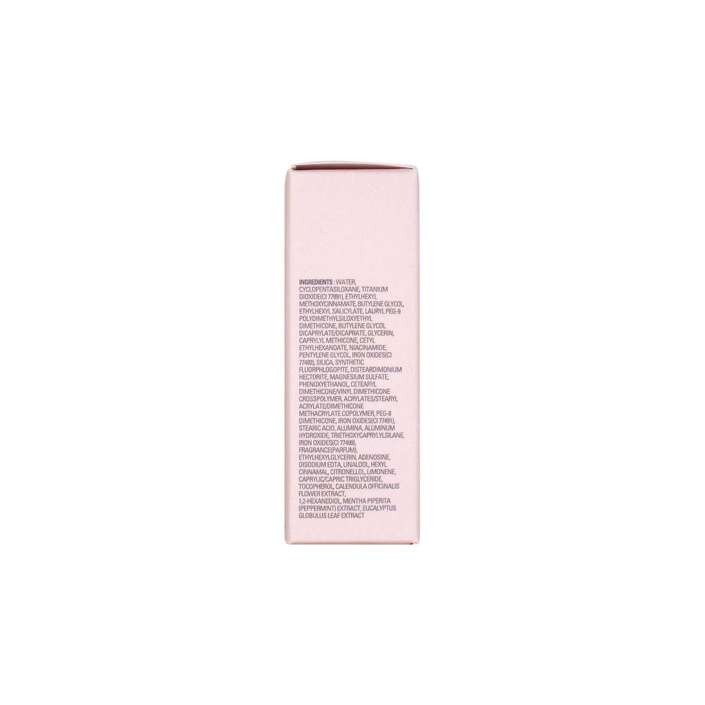Pink container with text on a white background