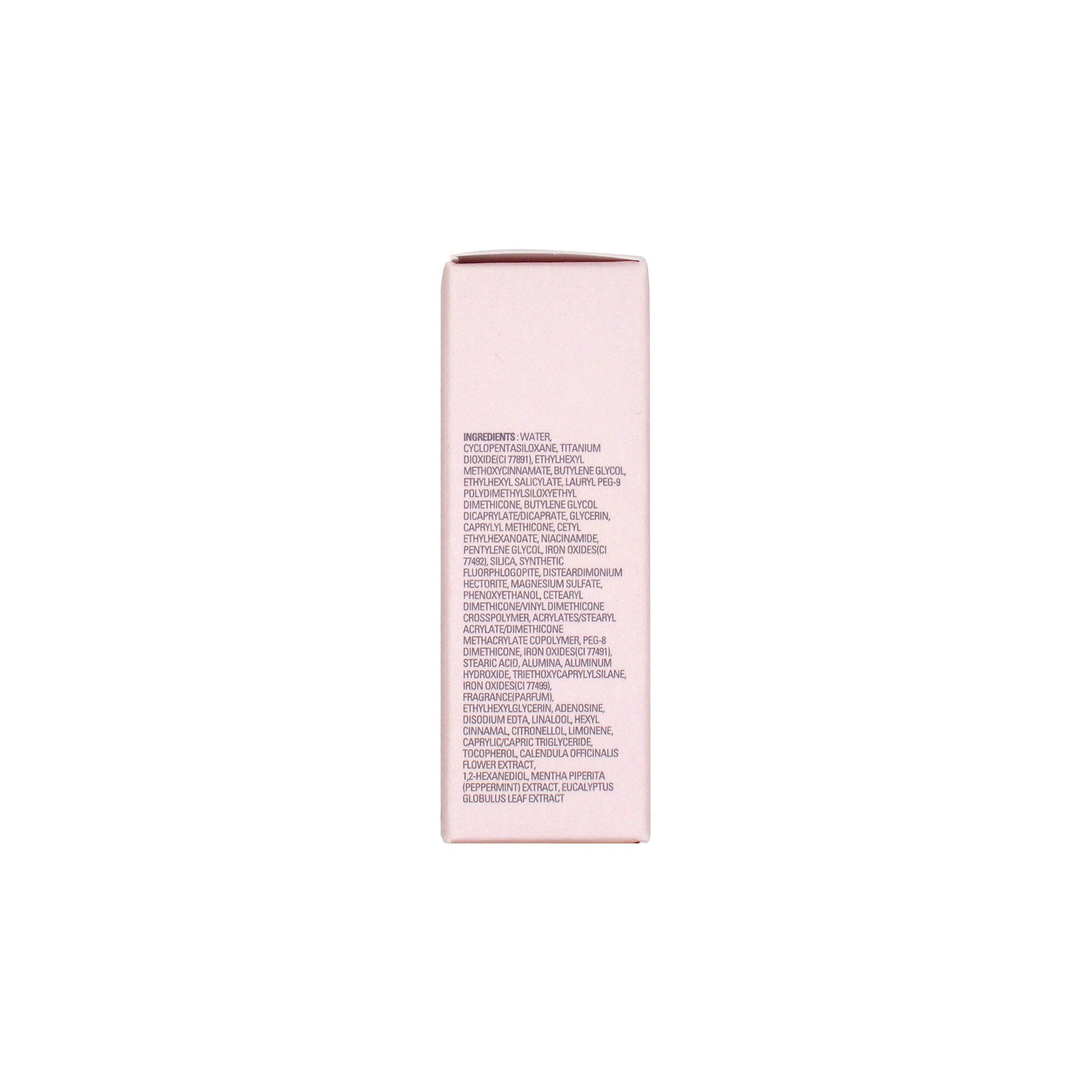 Pink container with text on a white background